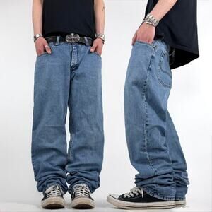 Vintage y2k faded stonewash baggy wide leg archive skater grunge jeans